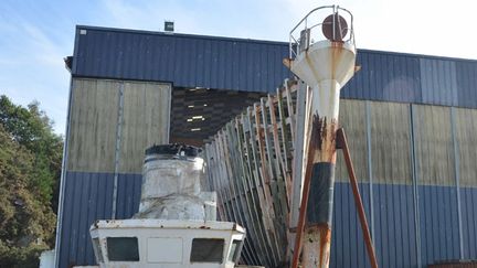 &nbsp; (Le chantier arrêté de la Calypso, à Concarneau © Maxppp)