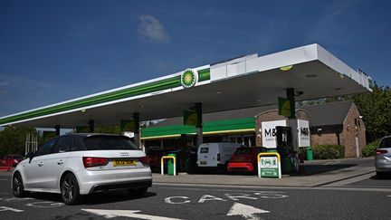 Une station service BP à Londres (Grande-Bretagne). (AFP)