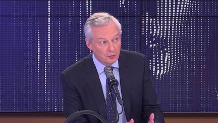 Bruno Le Maire,&nbsp;ministre de l'Économie était l'invité du "8h30 franceinfo", jeudi 23 septembre 2021. (FRANCEINFO / RADIOFRANCE)