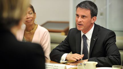 Le Premier ministre, Manuel Valls, le 2 mai 2016 à Canberra (Australie). (MARK GRAHAM / AFP)