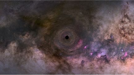 Le trou noir ne risque pas de percuter la Terre, puisqu'il se situe à au moins 2&nbsp;000 années-lumière de notre planète. (NASA)