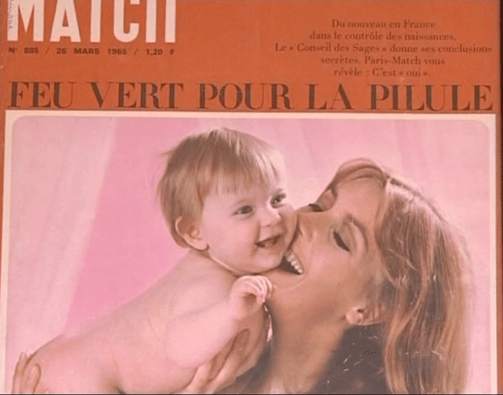 La couverture de Paris-Match du 26 mars 1965 évoque une nouvelle forme de contraception. Un tournant pour la condition féminine. 
 (Paris-Match)