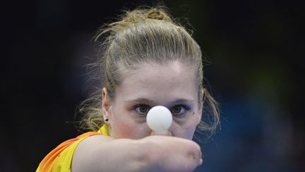 La Polonaise Natalia Partyka lors des &eacute;preuves qualificatives de tennis de table f&eacute;minin C10, le 30 ao&ucirc;t 2012. (TOBY MELVILLE / REUTERS)