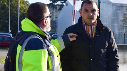 Benjamin Cauchy, membre du&nbsp;collectif&nbsp;des "gilets jaunes libres",&nbsp;le 21 novembre 2018, à Toulouse (Haute-Garonne).&nbsp; (PASCAL PAVANI / AFP)