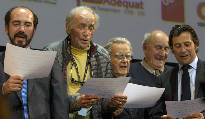 Venantino Venantini, Bernard Pivot et Laurent Gerra parmi d'autres invités
 (Jean-François Lixon)