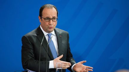 &nbsp; (François Hollande mardi à l'issue du Conseil des ministres franco-allemand © MAXPPP)