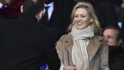 La présidente de la LFP, Nathalie Boy de la Tour, le 29 janvier 2017 à Paris. (FRANCK FIFE / AFP)