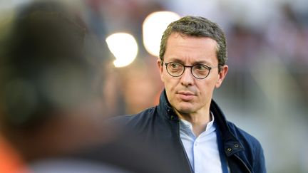 Le président de l'Olympique de Marseille, Jacques-Henri Eyraud. (NICOLAS TUCAT / AFP)