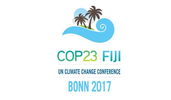 Logo de la COP 23 qui se tient du 6 au 17 novembre 2017 à Bonn, en Allemagne, sous la présidence des îles Fidji.  (Capture d&#039;écran)