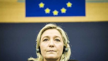 &nbsp; (Marine Le Pen siège depuis 2004 au Parlement européen à Bruxelles et Strasbourg © Maxppp)