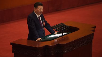 &nbsp;Xi Jinping, le 18 octobre 2017. (NICOLAS ASFOURI / AFP)