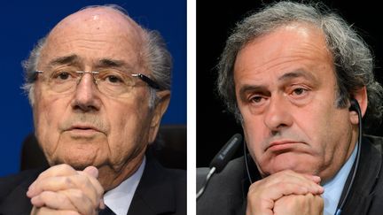 Sepp Blatter (FIFA) et Michel Platini (UEFA) (STF / AFP)