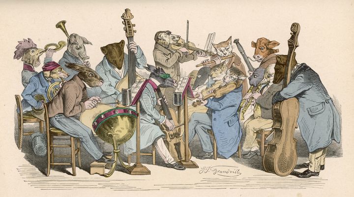 Les animaux musiciens de Grandville
 (MARY EVANS/SIPA)