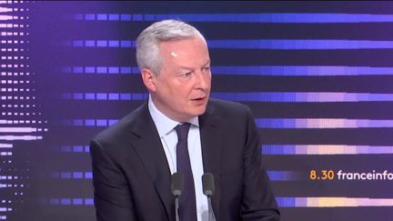 Bruno Le Maire, ministre de l'Économie, invité du 8h30 franceinfo, lundi 13 mars. (FRANCEINFO / RADIO FRANCE)