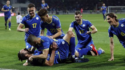 Les joueurs du Kosovo invaincus en Ligue des Nations (VALDRIN XHEMAJ / EPA)