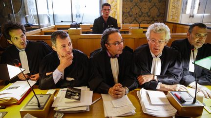 Les avocats de la d&eacute;fense au proc&egrave;s de Daniel Legrand devant la cour d'assises des mineurs d'Ille-et-Vilaine, le 20 mai 2015 &agrave; Rennes (Ille-et-Vilaine).&nbsp; (MAXPPP)