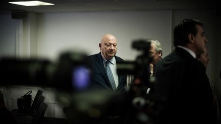 Le maire d'Issy-les-Moulineaux, André Santini, lors des vœux de l'UDI au siège du parti, le 15 janvier 2018 à Paris. (ARTHUR NICHOLAS ORCHARD / HANS LUCAS / AFP)