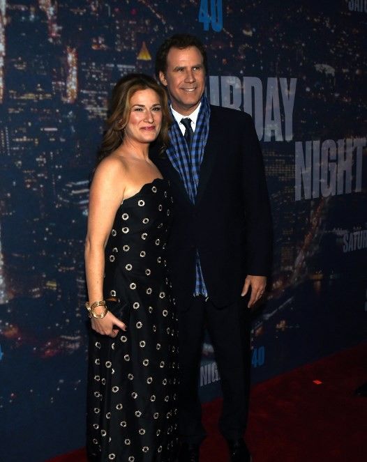 Will Ferrell et Ana Gasteyer à la soirée de gala organisée au Rockefeller Plaza (New York) pour les 40 ans du show Saturday Night Live (en 2015). 
 (Larry Busacca / GETTY IMAGES NORTH AMERICA / AFP)