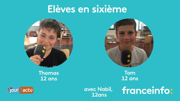 franceinfo junior, une émission de la radio franceinfo, en partenariat avec le magazine d'actualités pour enfants 1jour1actu et 1jour1actu.com. (FRANCEINFO / RADIOFRANCE)