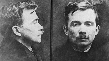 Jules Bonnot après son arrestation le 28 avril 1912. Photos anthropométriques prises par la Préfecture de Police.&nbsp; (KEYSTONE-FRANCE / GAMMA-KEYSTONE / GETTY IMAGES)