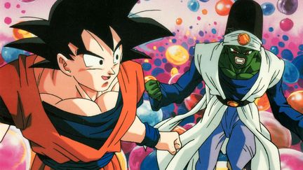 Le s&eacute;rie "Dragon Ball Z", qui a pour vedette Son Goku (&agrave; gauche), a &eacute;t&eacute; diffus&eacute; en France dans l'&eacute;mission de TF1 "Le Club Doroth&eacute;e", entre 1990 et 1996. (RONALDGRANT / MARY EVANS / SIPA)