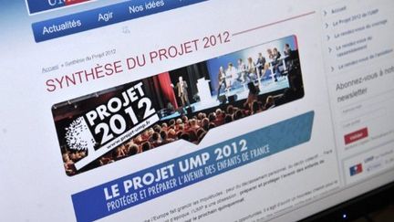 Le site de l'UMP (AFP PHOTO BERTRAND LANGLOIS)