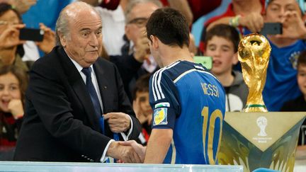 Sepp Blatter lors de la cérémonie de la Coupe du monde.  (  BEN QUEENBOROUGH / BACKPAGE IMAGES LTD)