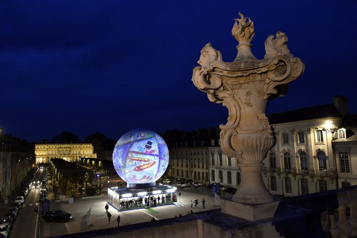 Inauguration de la sphère de la tournée régionale ExpoFrance2025
 (PHOTOPQR/L&#039;EST REPUBLICAIN/MAXPPP)