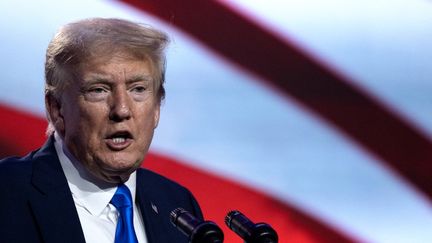 L'ancien président américain, Donald Trump, à Washington DC, le 15 septembre 2023. (ANDREW CABALLERO-REYNOLDS / AFP)