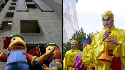 Si dans certains lieux, on croise marionnettes et poupées (AFP PHOTO / PATRIK STOLLARZ)