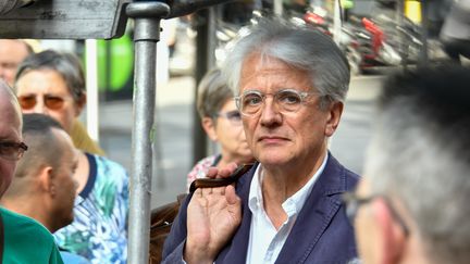 Pascal Perrineau a été nommé comme "garant" du grand débat national&nbsp;par Gérard Larcher le 17 janvier 2019.&nbsp; (DANIEL PIER / NURPHOTO / AFP)