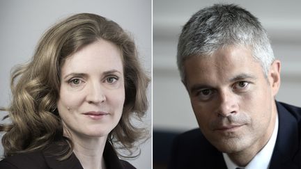 Nathalie Kosciusko-Morizet et Laurent&nbsp;Wauquiez, respectivement num&eacute;ro 2 et num&eacute;ro 3 de l'UMP.&nbsp; (JOEL SAGET / AFP)