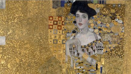 "Portrait d'Adele Bloch-Bauer" par Gustav Klimt, 1907, dit "La Dame en or" (détail), Neue Galerie, New York
 (Josse / Leemage / AFP)