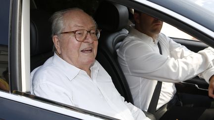 Jean-Marie Le Pen, cofondateur du Front national, le 3 juillet 2015 &agrave; Nanterre (Hauts-de-Seine). (THOMAS SAMSON / AFP)