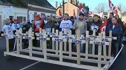 Somme : toute une ville manifeste contre la fermeture d'une usine