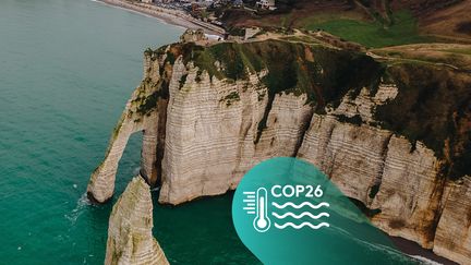 Les falaises de craie d'Etretat (Seine-Maritime). (PIERRE MOREL / FRANCEINFO)