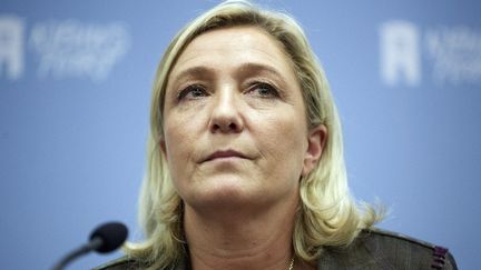 La pr&eacute;sidente du Front national Marine Le Pen &agrave; la Hague, aux Pays-Bas, le 13 novembre 2013.&nbsp; (MARTTIJN BEEKMAN / AFP )