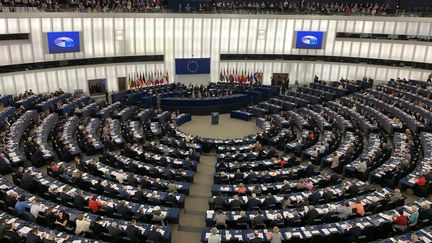 Le Parlement européen à Strasbourg. (JULIEN PASQUALINI / FRANCE-INFO)