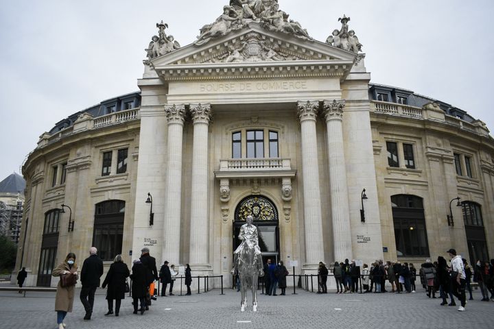 Pour la première fois, les portes de la Bourse de commerce seront ouvertes pour la Nuit européenne des musées.&nbsp; (MAGALI COHEN / HANS LUCAS)