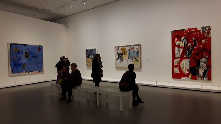 L'exposition Basquiat à&nbsp;&nbsp;la Fondation Louis-Vuitton jusqu'au 21&nbsp;janvier 2019. (ANNE CHEPEAU / RADIOFRANCE)