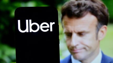 Suites aux révélations des Uber Files, une commission d’enquête parlementaire confirme la proximité entre Uber et Emmanuel Macron. (ROMAIN DOUCELIN / HANS LUCAS / AFP)