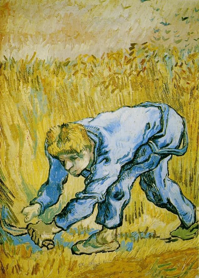 Le moissonneur de Van Gogh, peint en 1889 
 (Musée d&#039;Amsterdam )