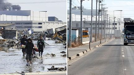 Dans la zone d'exclusion contaminée autour de la centrale nucléaire (AFP/Toshifumi Kitamura)