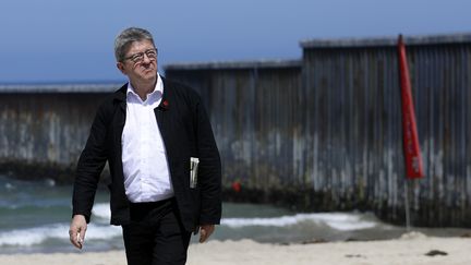 Jean-Luc Mélenchon, le 23 juillet 2019 à Tijuana (Mexique). (EDUARDO JARAMILLO CASTRO / AFP)