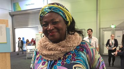 Célestine Ketcha Courtès, maire de la commune de BangaNté (Cameroun),  à la COP23 le dimanche 12 novembre 2017. (Géopolis/FG)