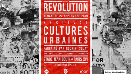 L'affiche du festival Révolution, organisé par Hiya! au Stade Jean Bouin à Paris (-)