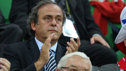 &nbsp; (Michel Platini dans la tribune d'un stade de l'Euro, une image peu probable cette année  © MaxPPP)