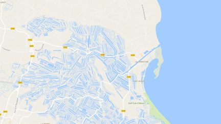 L'incendie s'est déclaré dans la nuit du 18 au&nbsp;19 août 2016, sur l'île d'Oléron (Charente-Maritime). (GOOGLE MAPS)