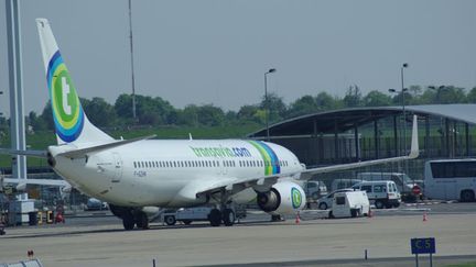 &nbsp; (Les pilotes s'opposent au déploiement annoncé de la filiale low cost d'Air France, Transavia © Radio France/Nathanaël Charbonnier)