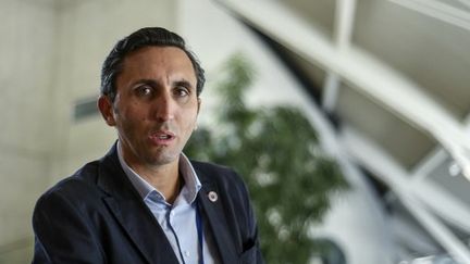 Julien Aubert, le 19 septembre 2019, à Belfort. (SEBASTIEN BOZON / AFP)